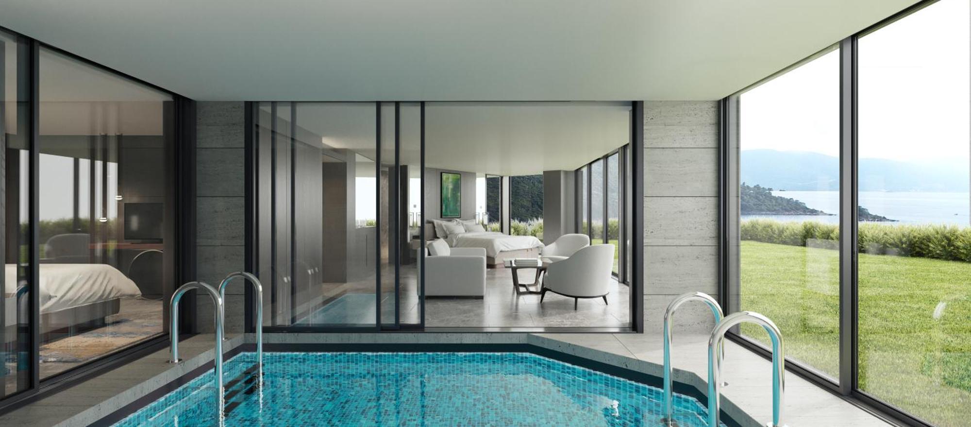 Indoor Pool 2 Bedroom, 2 Bedroom Suite, Sea view, Balcony