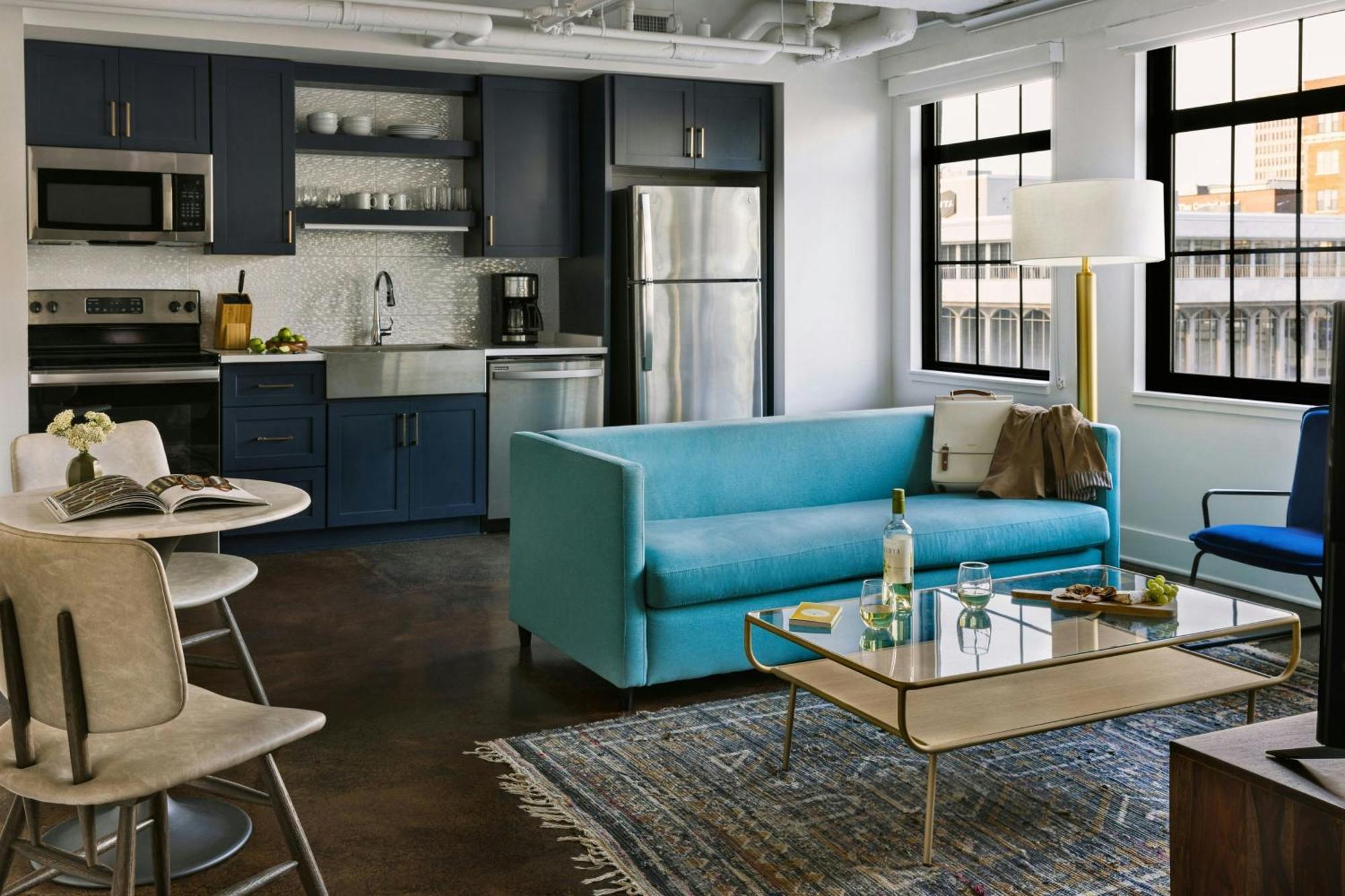 Spacious Studio Apartment King Sofa Bed