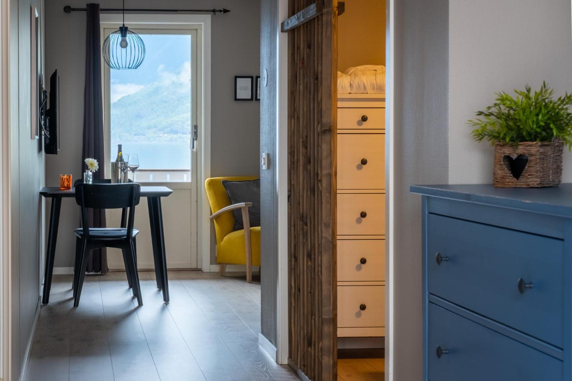 Family Room kitchenette fjord view