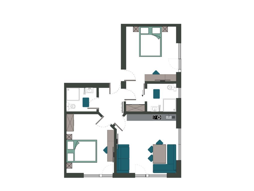 Appartement met 3 Slaapkamers