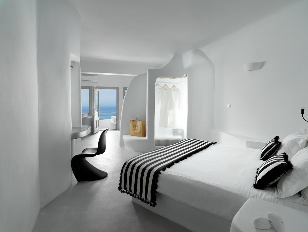 Suite Lune de Miel Tholos avec Bain à Remous Extérieur Privé - Vue sur Caldeira