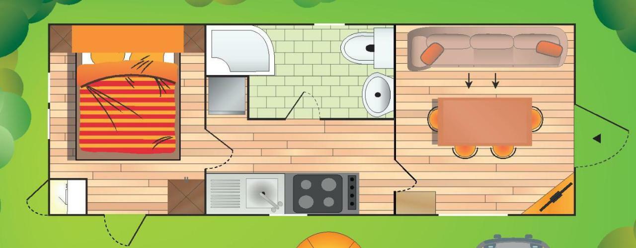 Casa Mobile con 1 Camera da Letto e Terrazza