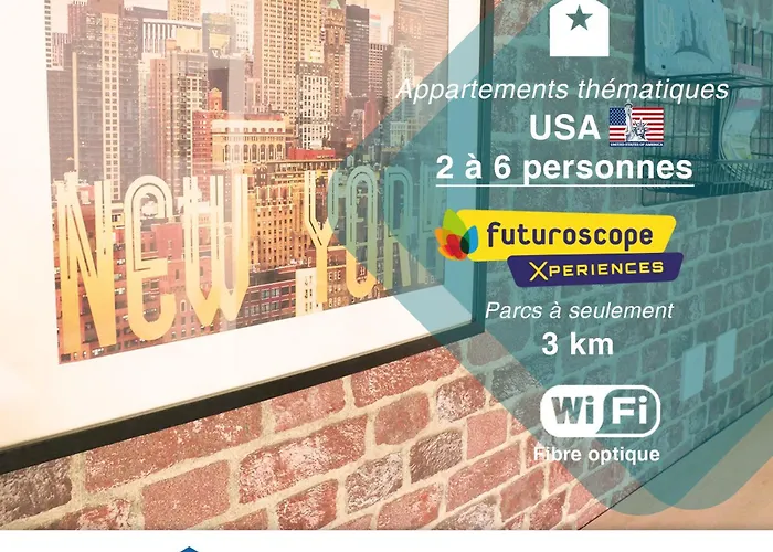 Little America - Appart Hôtel 3km Futuroscope