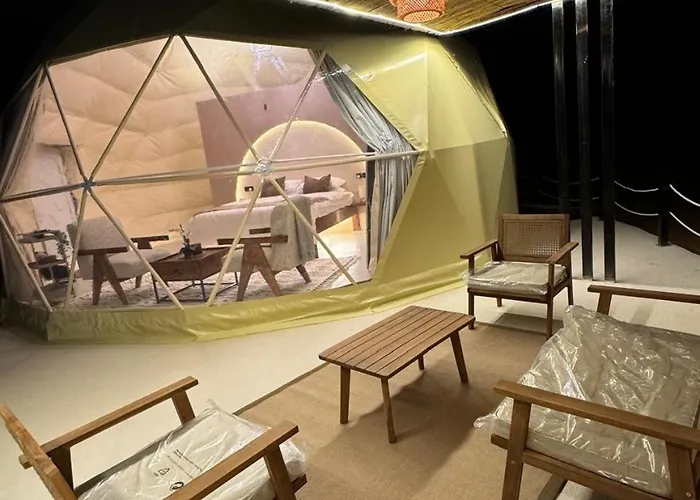 Sunset domes private camp