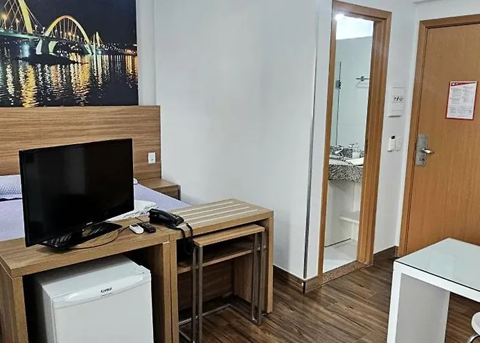 Flat localizado no Hotel S4 - Águas Claras - Brasília