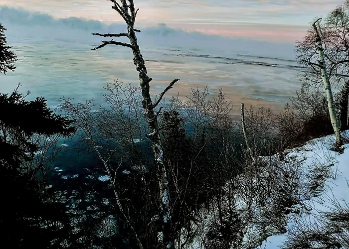 Cliff Dweller On Lake Superior