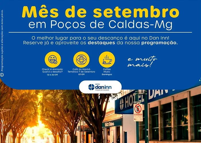 Hotel Dan Inn Poços de Caldas - A melhor localização do Centro by Nacional Inn