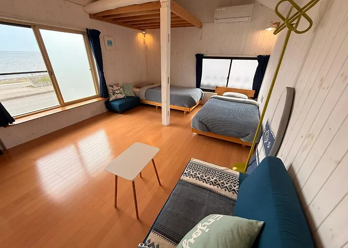 Sado Stay 01 海まで12秒 1客のみ オーシャンビュー Beach Side House ウッドデッキ
