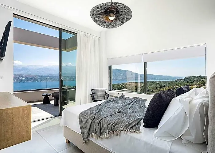 Modern Villa With Sea And Mountain Views