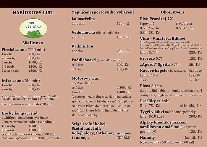 Apartmany Srub Vytonka Lipno