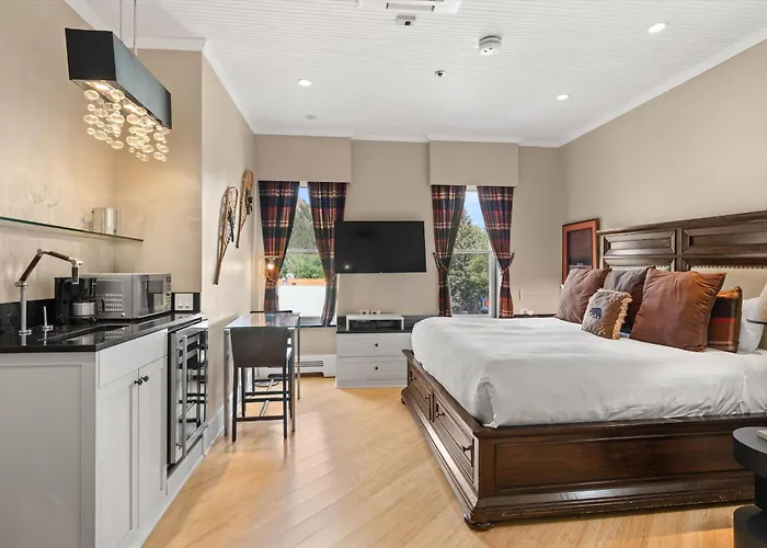 Independence Square 302, Top Floor Stylish Hotel Room With Wet Bar, A/C, In Downtown Aspen